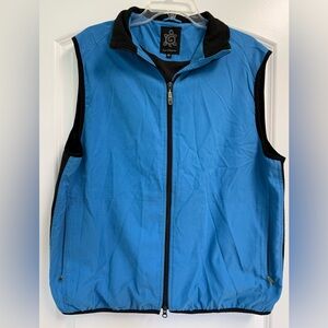 Turtleson Men’s Athletic Full Zip Vest Sz XL Blue and Black